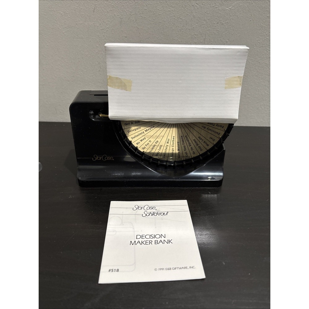 Star Case Decision Maker Bank 1991 New No Box Made In Macao